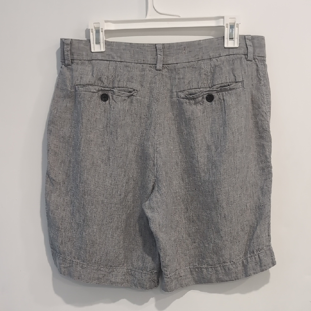 Banana Republic Lino 9" Linen Gray Men's Shorts Size 32 - Picture 5 of 5